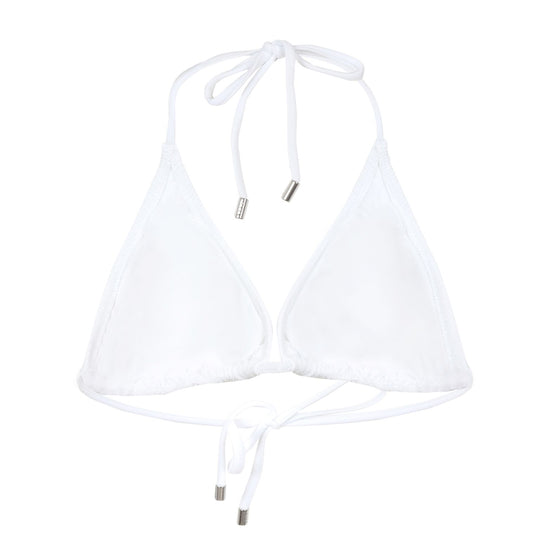 Load image into Gallery viewer, Ainsley Triangle Halter Top White
