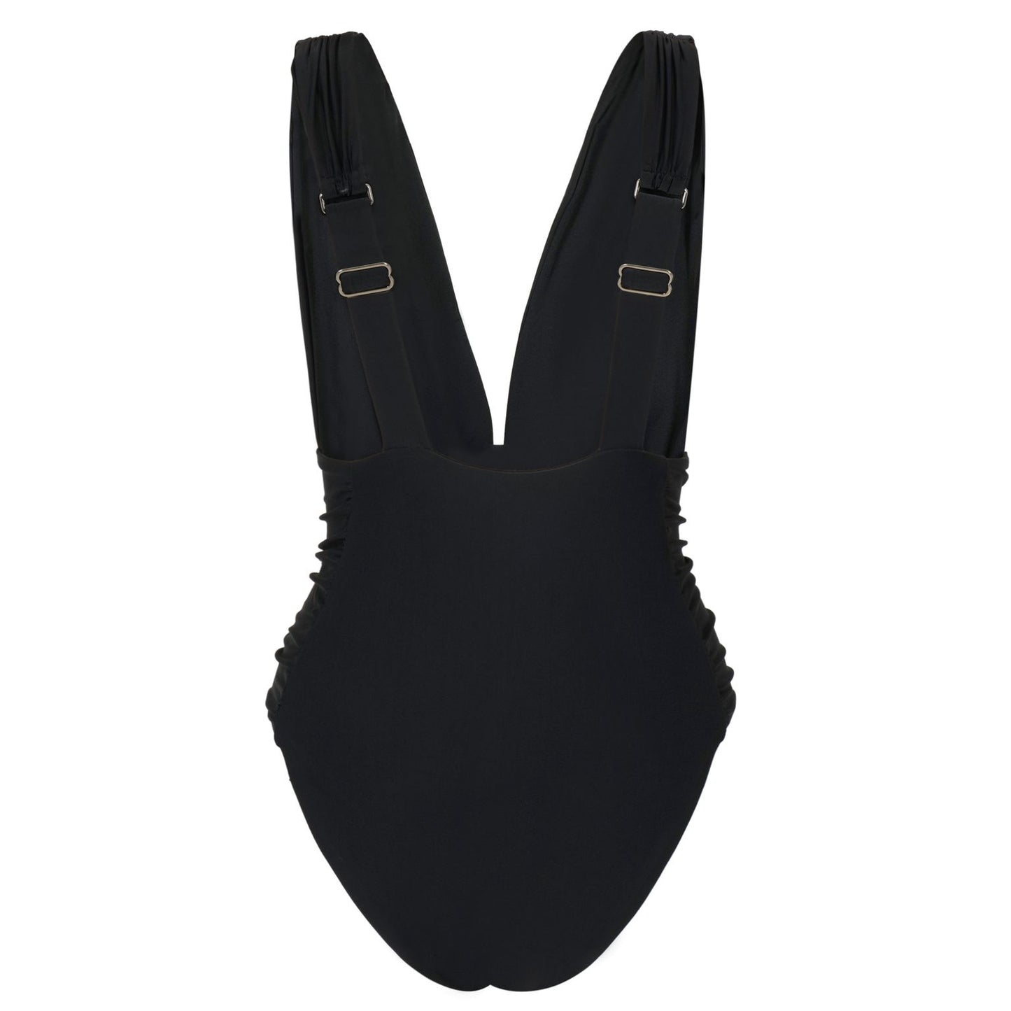 Load image into Gallery viewer, Elle Plunge One Piece Black
