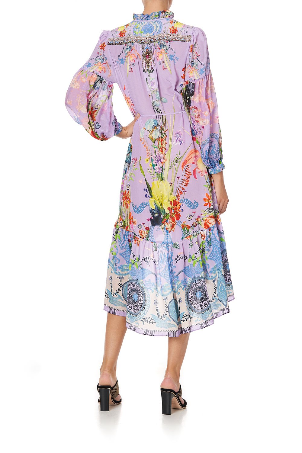 Load image into Gallery viewer, Lilac Summer Dress in Floral Print
