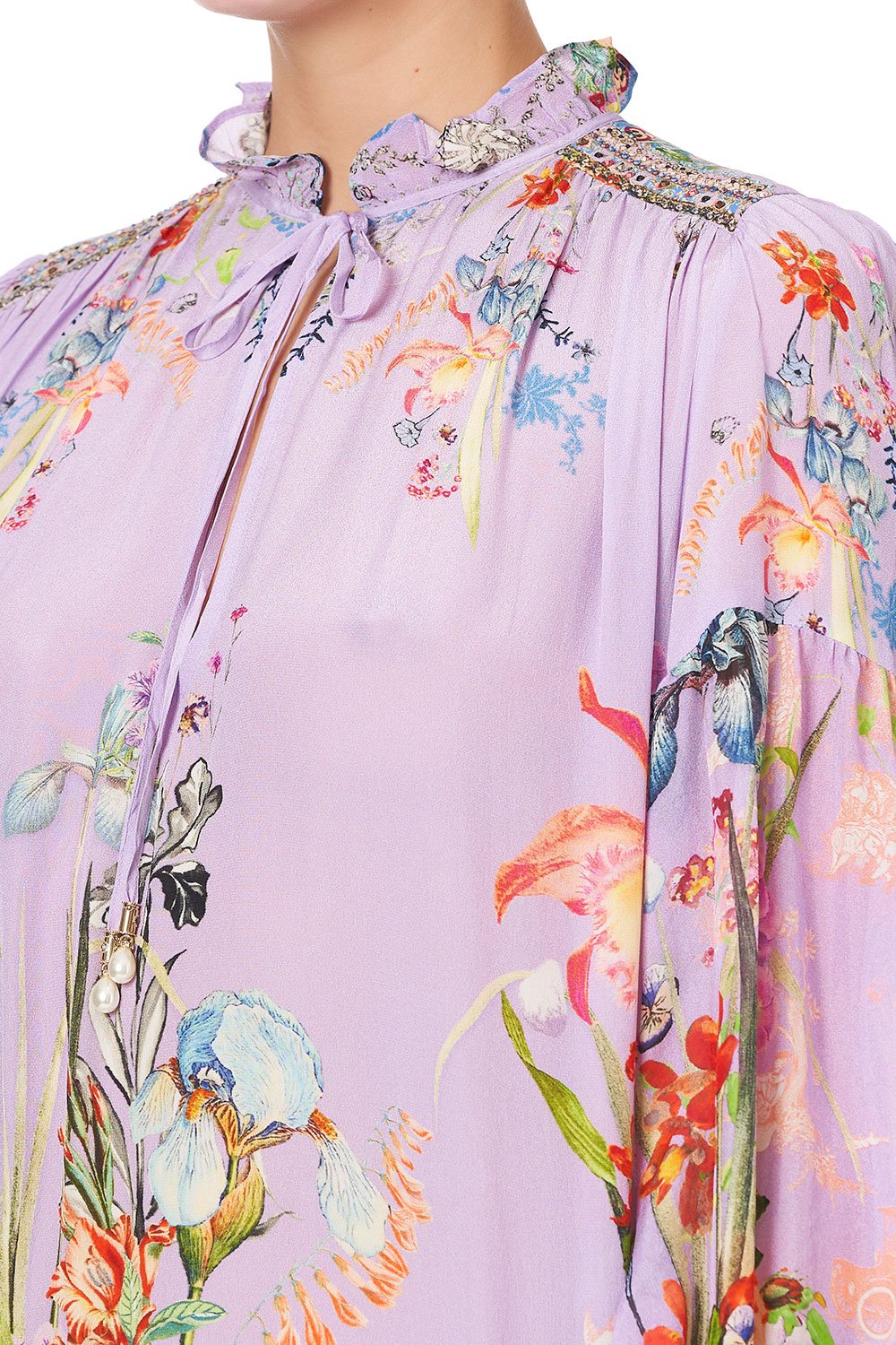 Load image into Gallery viewer, Pretty Summer Dress in Printed Lilac
