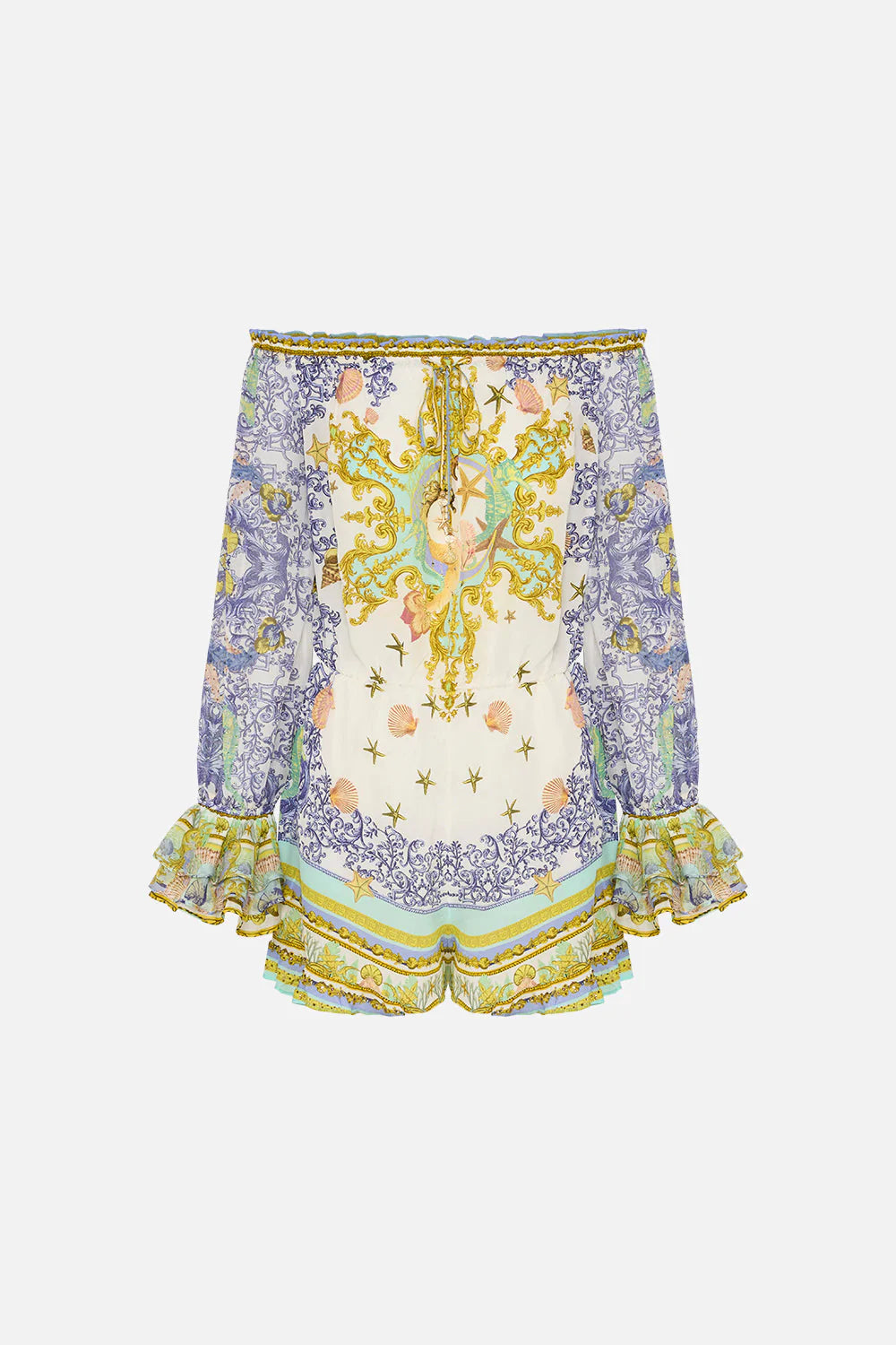 Load image into Gallery viewer, Bardot Frill Playsuit | Camilla

