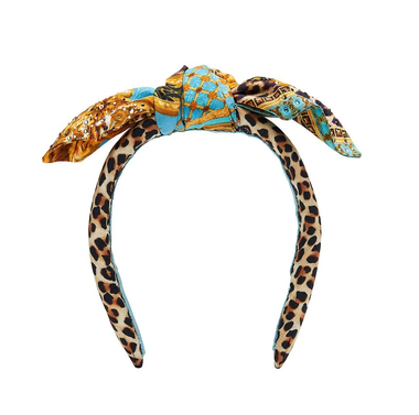 Leopard Print Headband with Knot