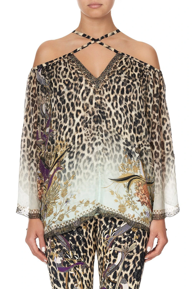 Keyhole Off Shoulder Blouse Nomadic Nymph - Top