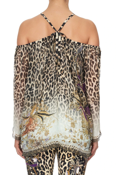 Keyhole Off Shoulder Blouse Nomadic Nymph - Top