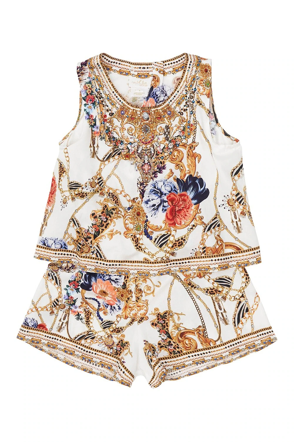 Load image into Gallery viewer, Kids Layered Playsuit in Cotton
