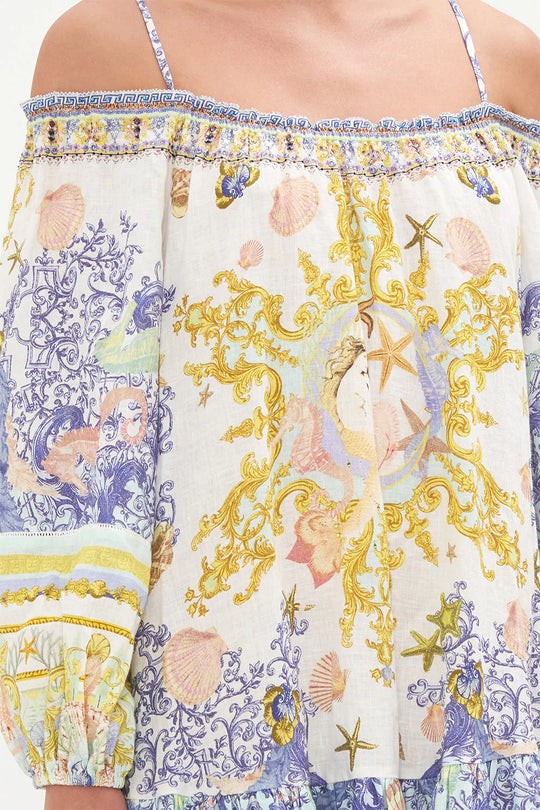 printed mini dress 