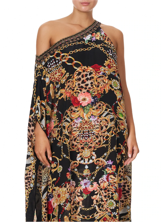 Camilla Maxi Kaftan with Leopard Print