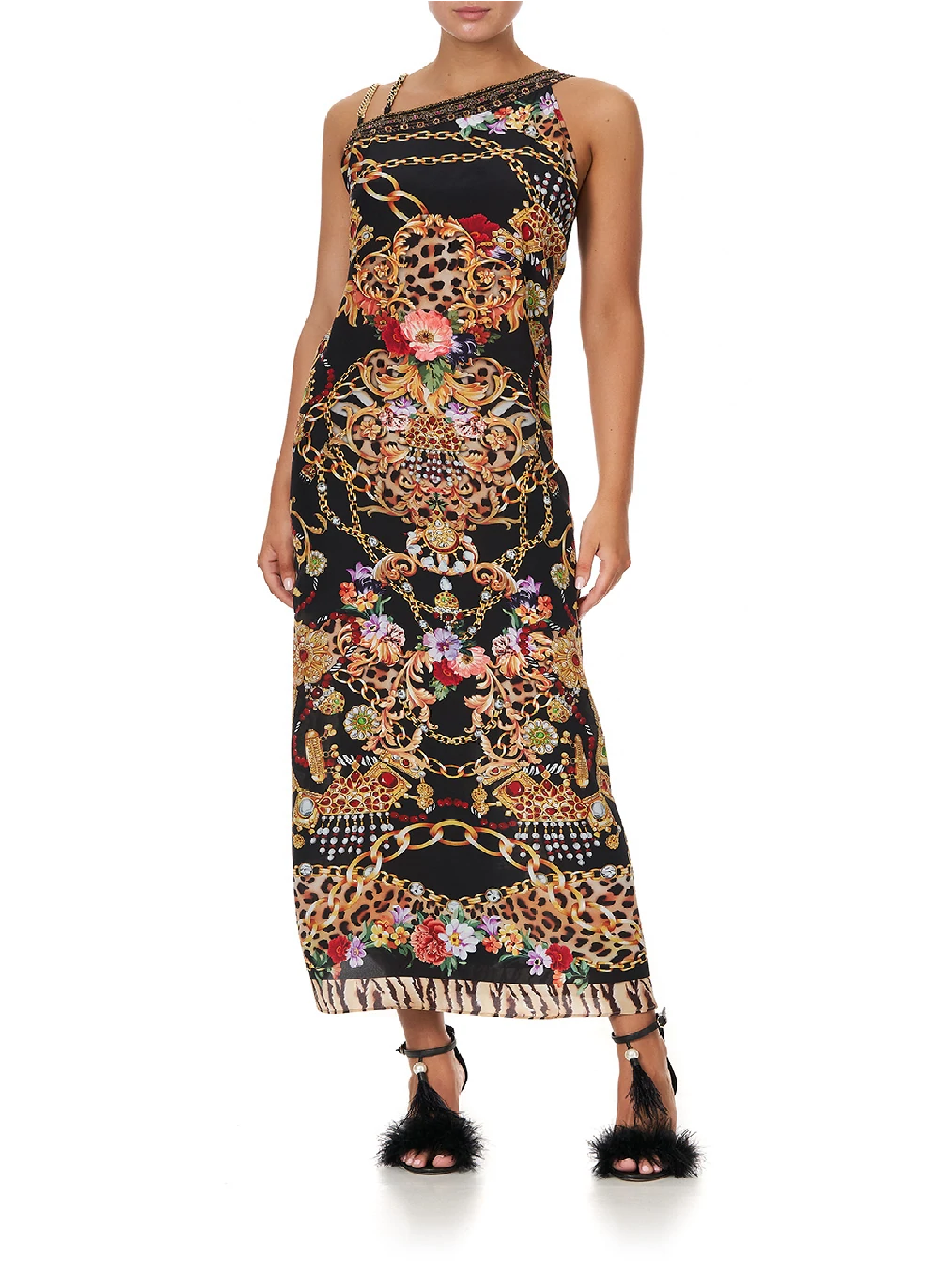 One shoulder cheap kaftan