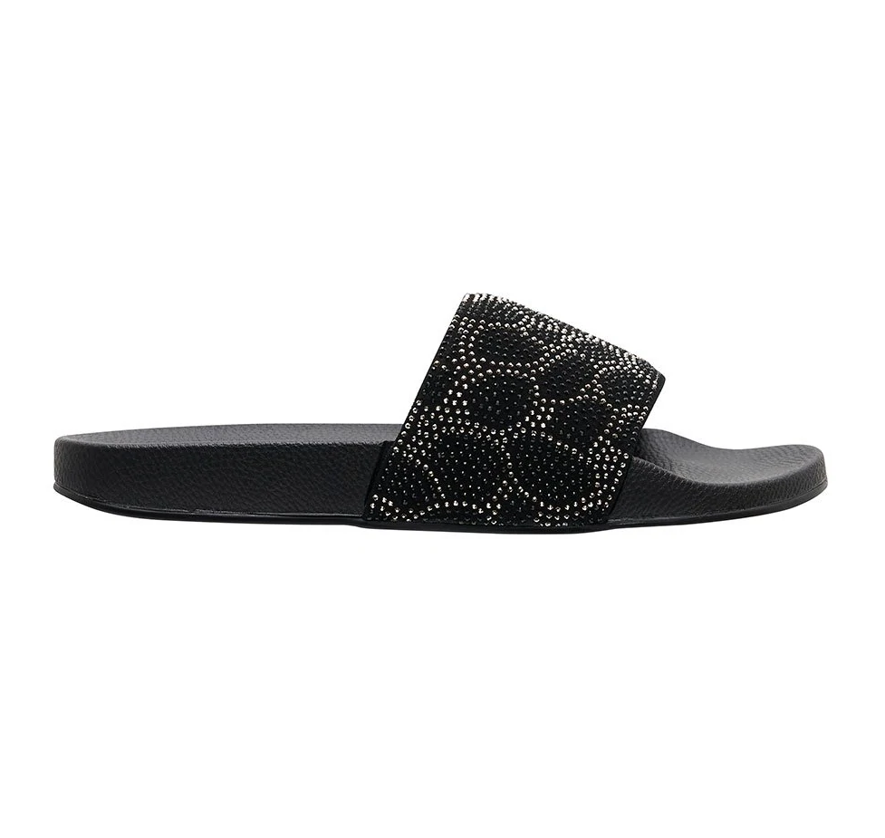 Pool Slides Solid Black