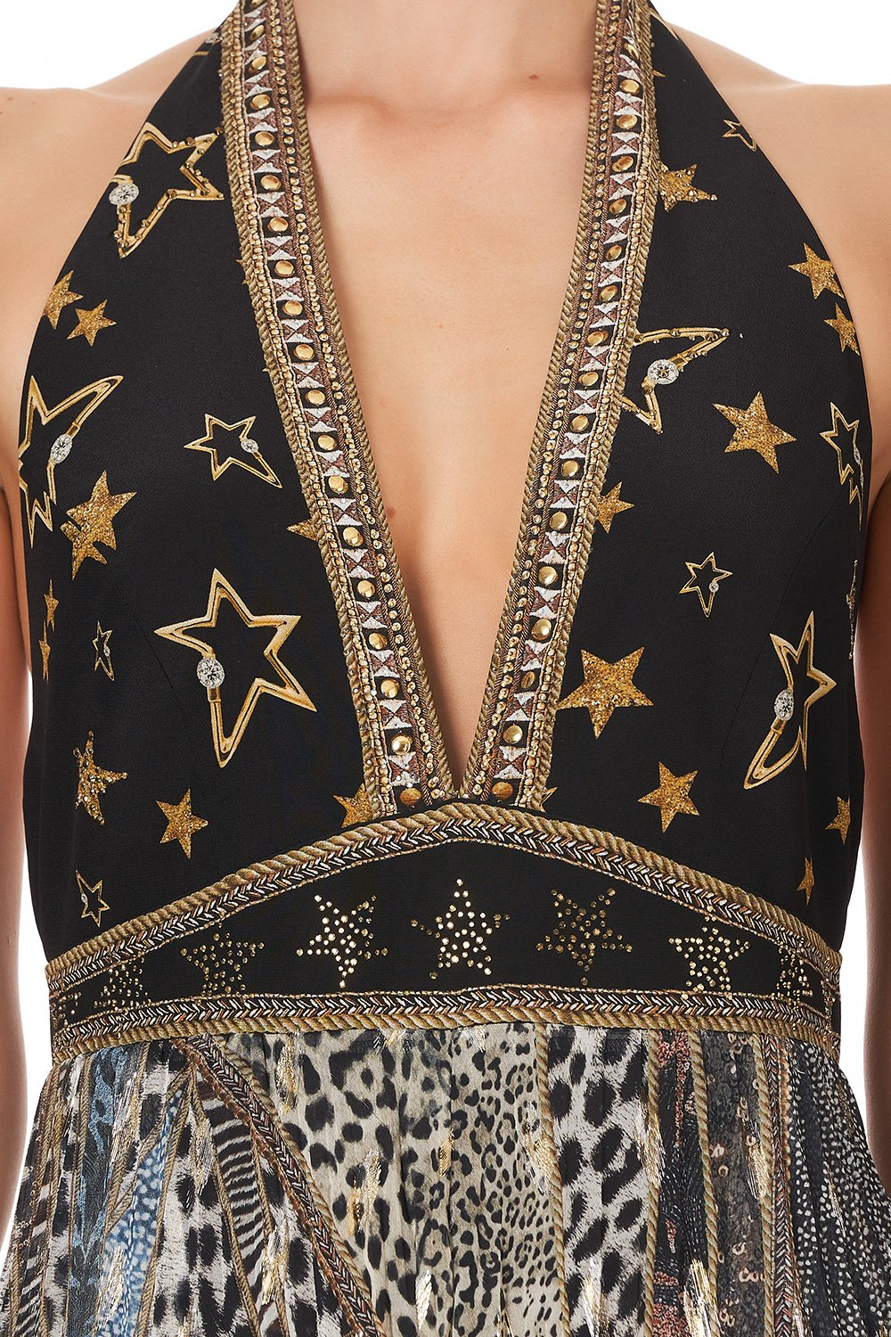 Load image into Gallery viewer, Halter Neck Wide Leg Jumpsuit
