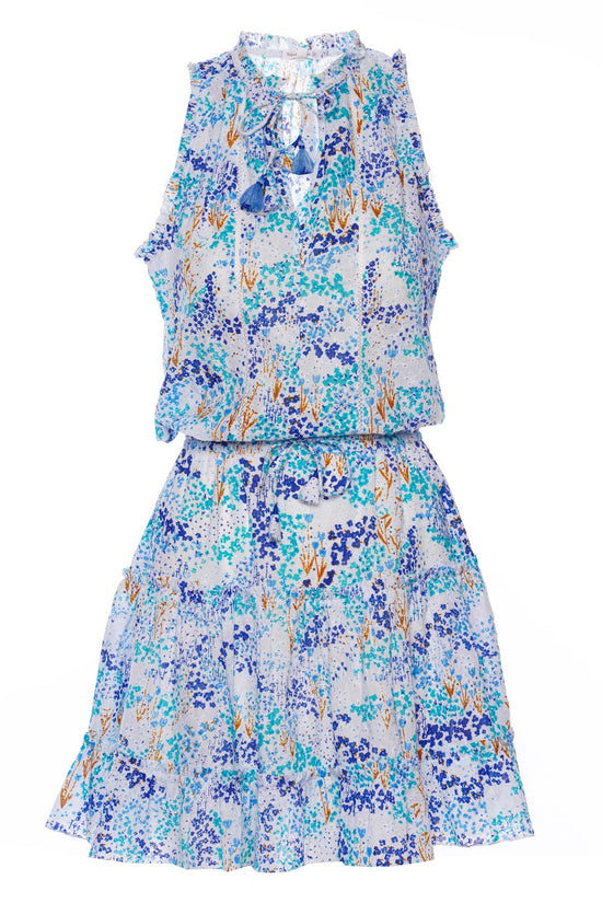 Load image into Gallery viewer, Womens Ditsy Floral Mini Dress | Mini Sleeveless Dress
