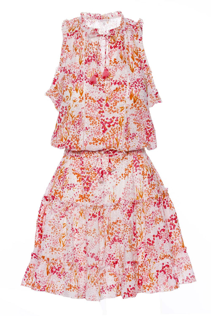 Tiered Mini Dress in Floral Print