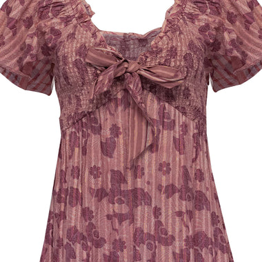 Ashlyn Midi Dress Batik Print - Dress