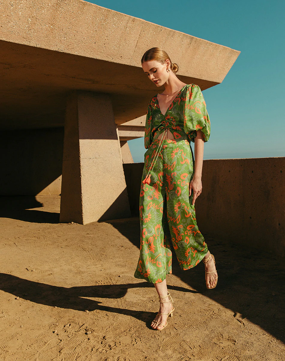 Load image into Gallery viewer, Claire Jumpsuit Abstract Print - Jumpsuit
