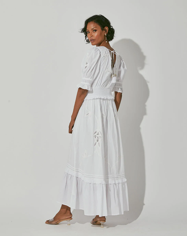 Estelle Ankle Dress Ivory - Dress