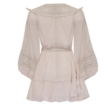 Evie Mini Dress Cream - Dress