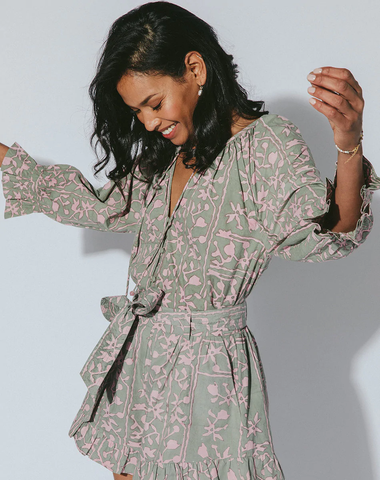 Whitley Blouse Border Print - Top