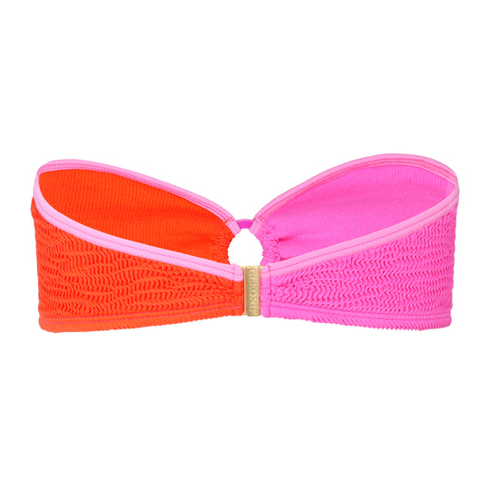 Load image into Gallery viewer, Cronulla Kini Top Tangerine/ Pink - Bikini Top
