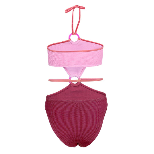 Load image into Gallery viewer, Culburra Maillot Blossom/Rhubarb - ONE SIZE - One Piece
