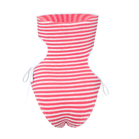 Load image into Gallery viewer, Sea Dream Maillot Coral Stripe - ONE SIZE - One Piece
