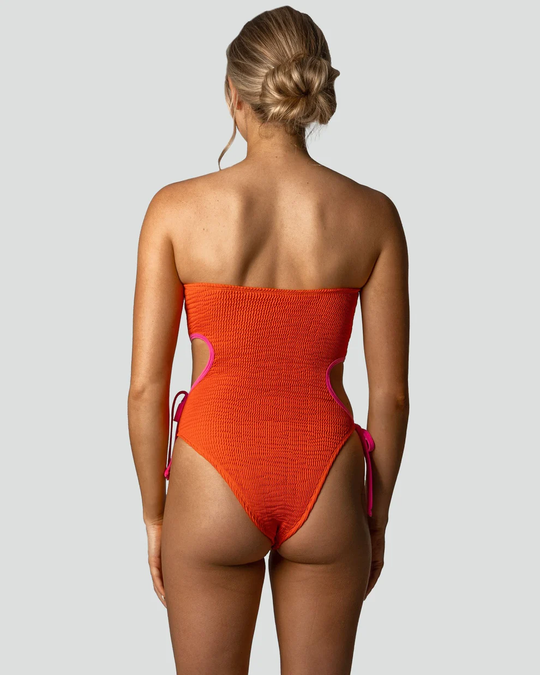Load image into Gallery viewer, Sea Dream Maillot Tangerine/ Pink - ONE SIZE - One Piece
