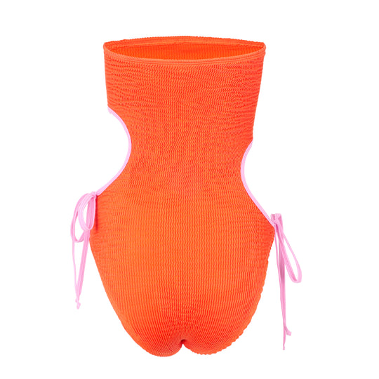 Load image into Gallery viewer, Sea Dream Maillot Tangerine/ Pink - ONE SIZE - One Piece
