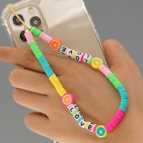 Load image into Gallery viewer, Colourful Fruity Love Mobile Phone Charm Strap
