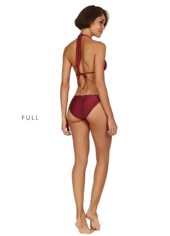 Load image into Gallery viewer, Solid Paula Bottom Full Red - Bikini Bottom
