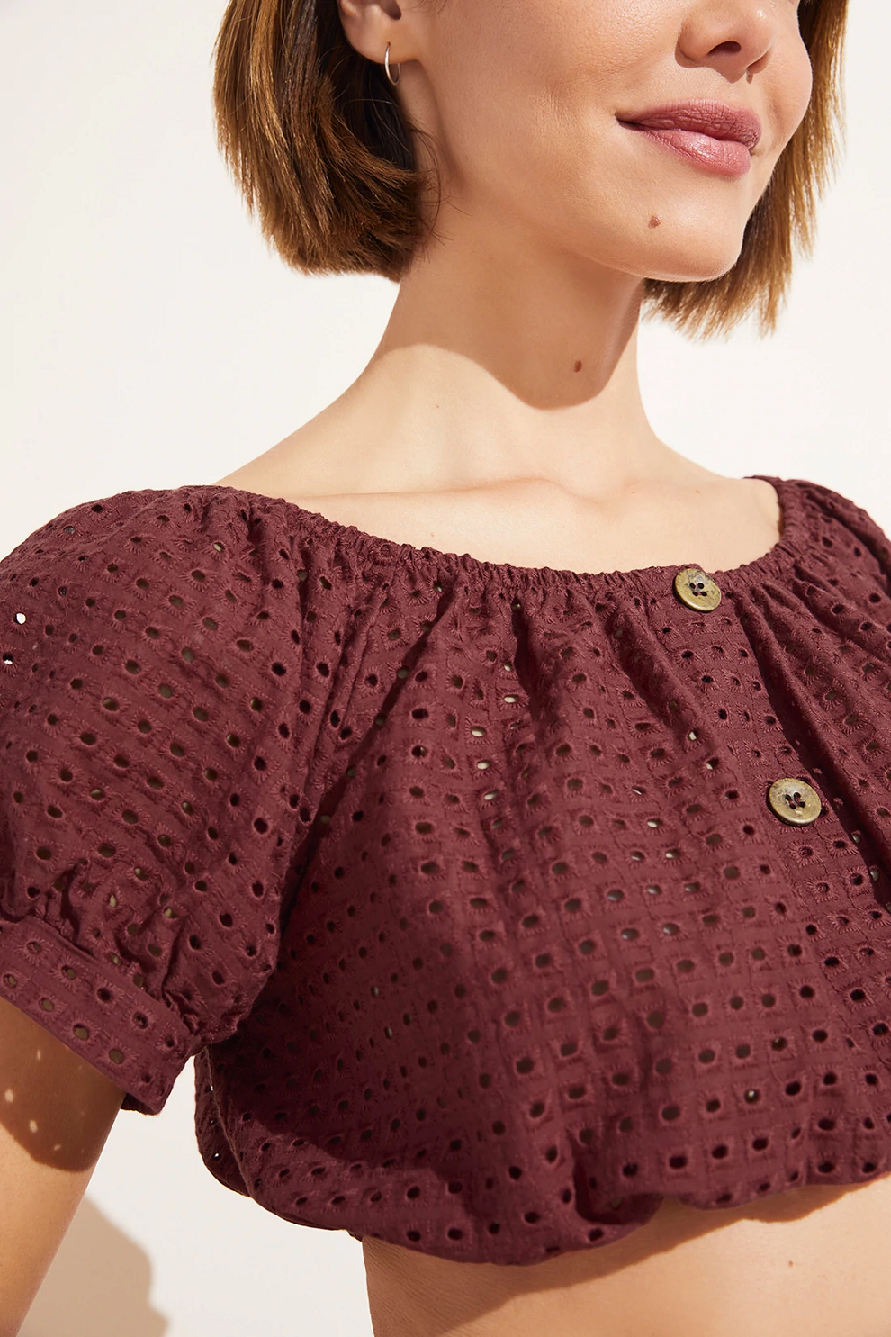 Portola Harper Crop Top Brick
