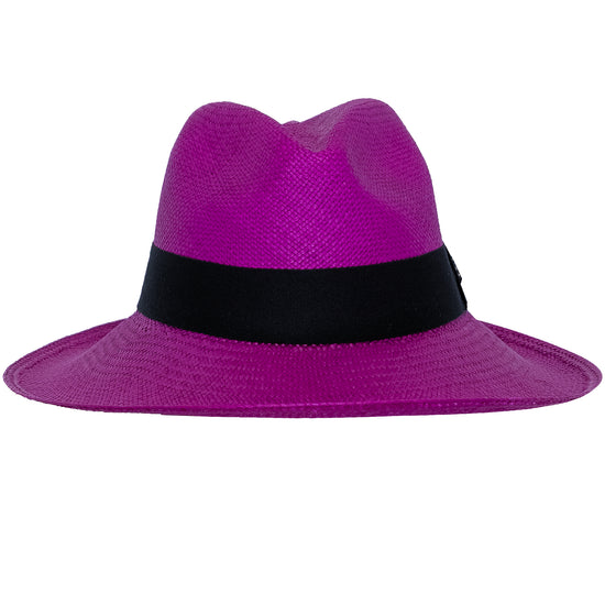 Ladies Panama Hat in Purple