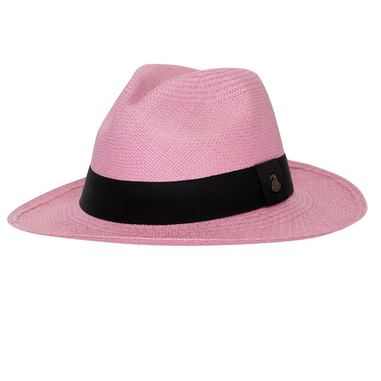 Womens Panama Hat in Purple 
