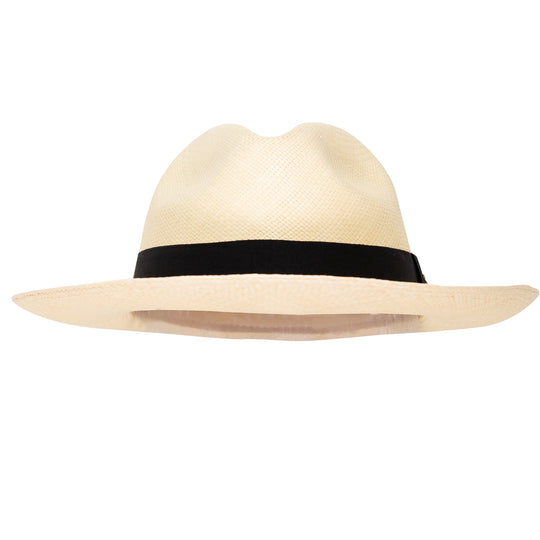 Panama Hat Unisex Classic Natural with Black Band