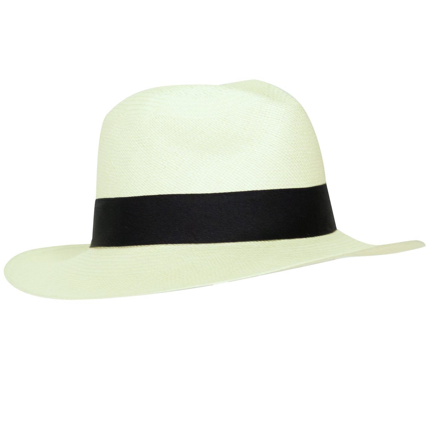 Panama Hat Unisex Classic Light Green with Black Band