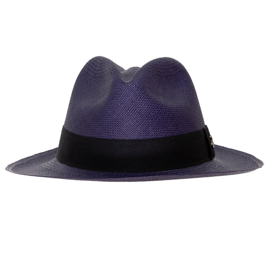Mens Panama Hat in Navy