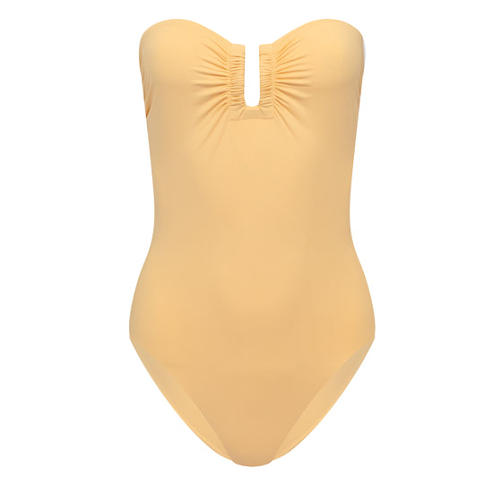 Bandeau One Piece in Yellow