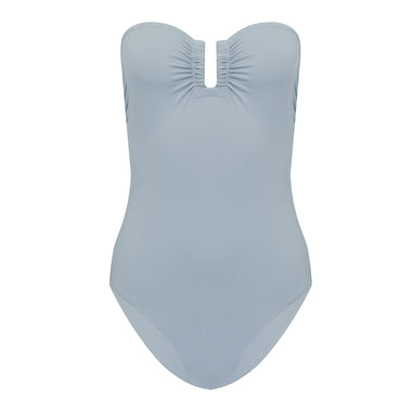 Peekaboo One Piece Swimsuit in Slate Grey 