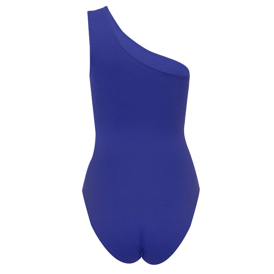 Blue One Shoulder Swimsuit
