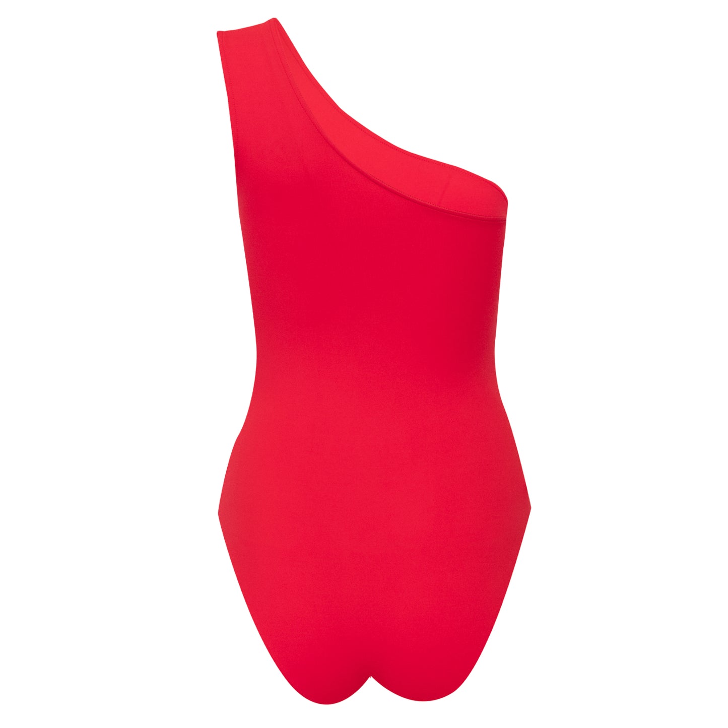 Red One Shoulder One Piece