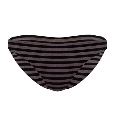 Hasard Back Slip Plage Noir/Dore - Bikini Bottom