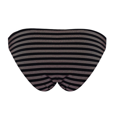 Hasard Back Slip Plage Noir/Dore - Bikini Bottom