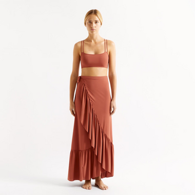 Womens Sarong Skirt in Brown - Sarong