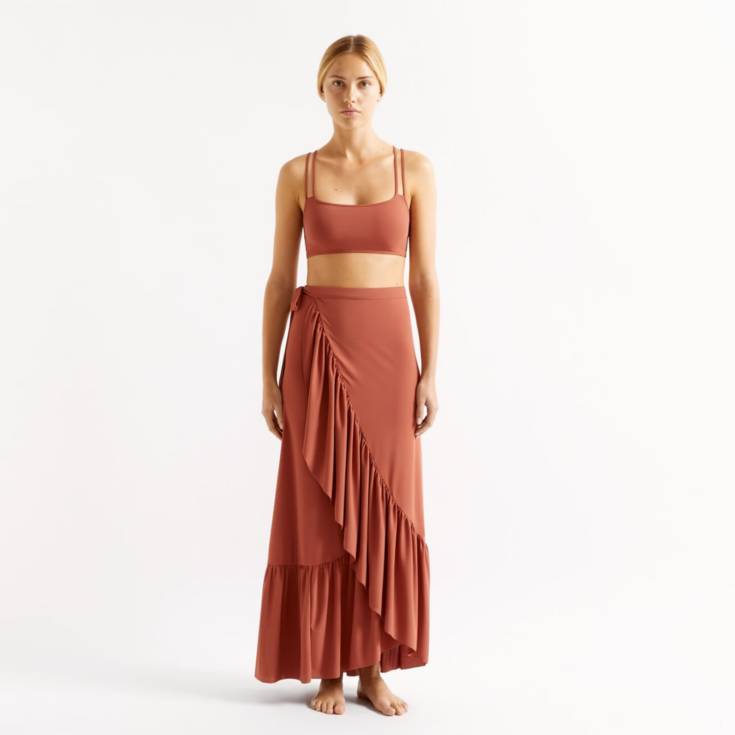 Load image into Gallery viewer, Womens Sarong Skirt in Brown - Sarong
