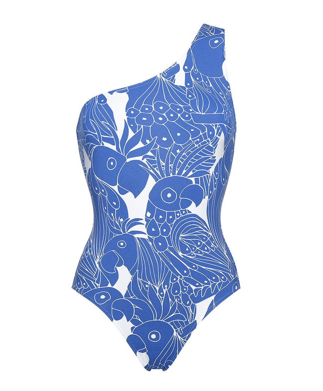 Manolo One Shoulder Maracas Blue