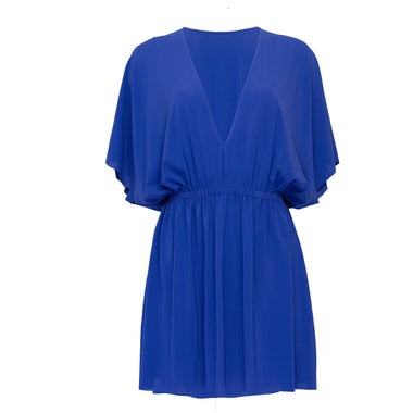 Mini Kaftan Dress in Blue 