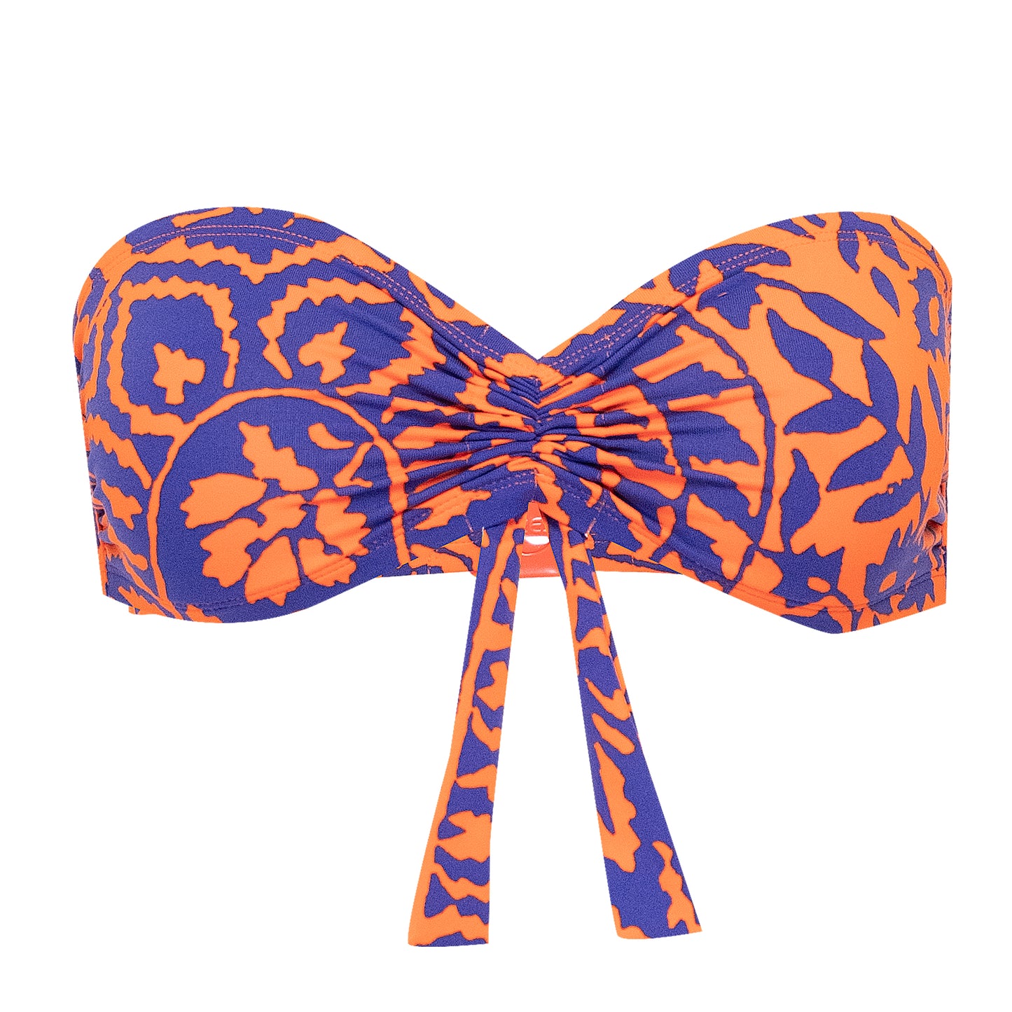 Load image into Gallery viewer, Orange Bohemian Bikini Top
