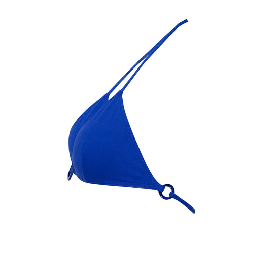 blue halterneck bikini