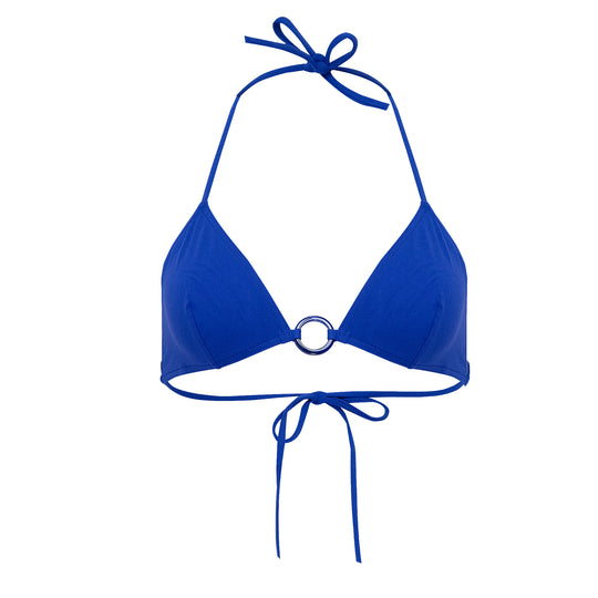 Load image into Gallery viewer, Embellished Triangle Bikini in Blue
