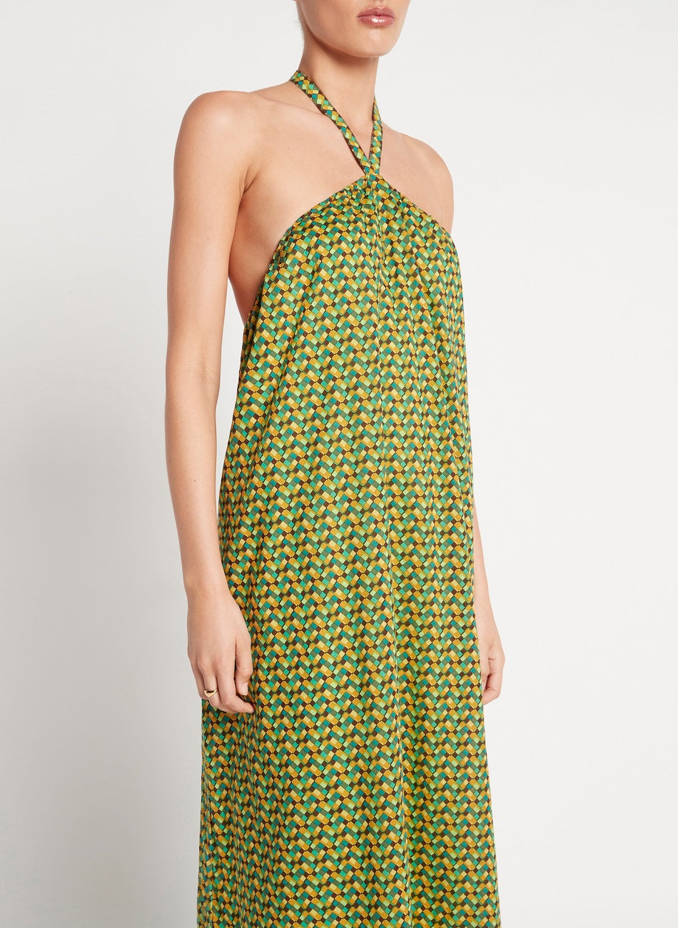 Load image into Gallery viewer, Halter Neck Maxi Dress
