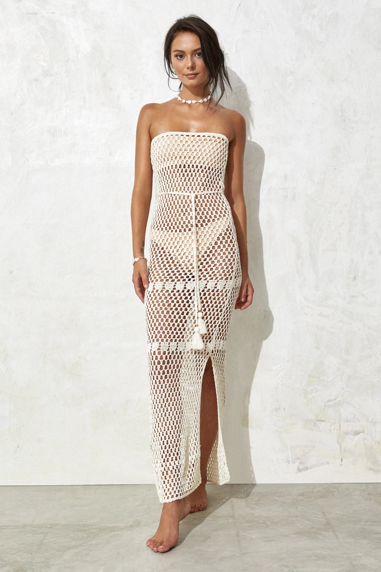 Lillie Bandeau Dress Ivory