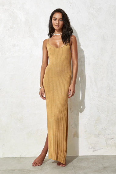 Selena Dress Camel - Dress